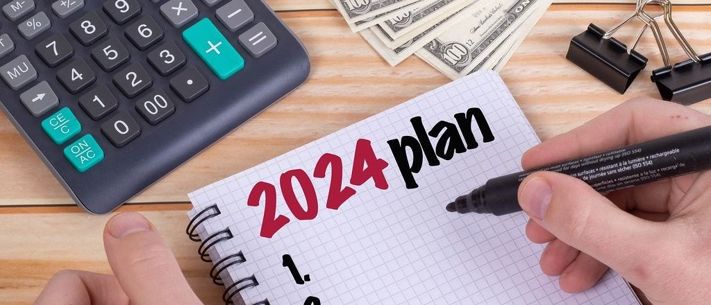 Planeringsblock för år 2024, illustrerar att anstånd för skatter och avgifter förlängs som längst till detta år